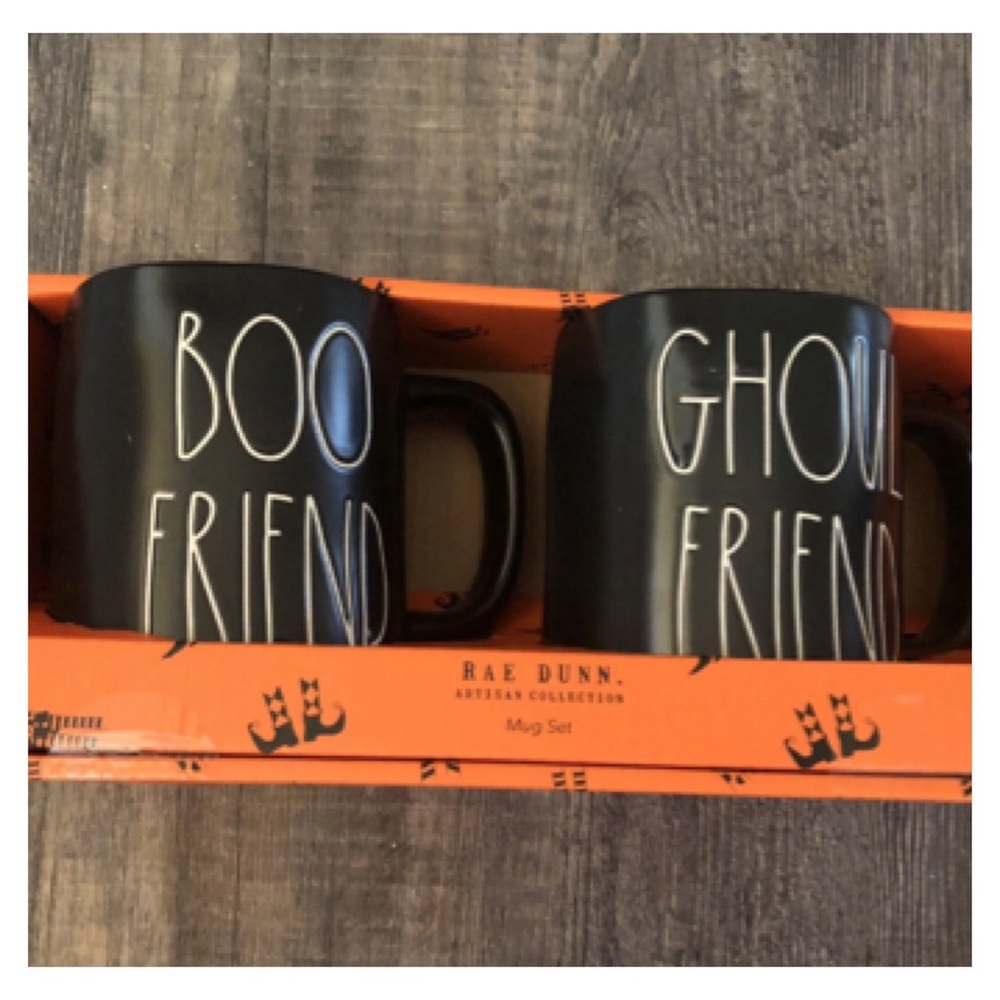 Last one*** Rae Dunn Super cute! Mugs sets Halloween! Brand new!